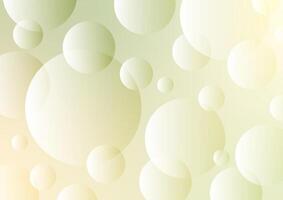 Yellow circle bubble pattern graphic soft background vector