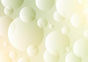 Yellow circle bubble pattern graphic soft background vector