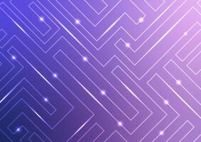 Electrical circuit board light line purple presentation background vector