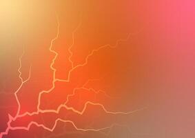 Abstract orange thunder light power spark background vector