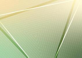 Gradient green line abstract triangle pattern background vector