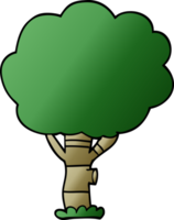 árbol de garabato de dibujos animados png