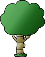 arbre de griffonnage de dessin animé png