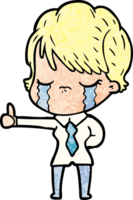 cartoon woman crying png