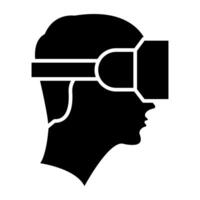 A unique design icon of vr headset vector