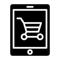 A creative design vector of mobile buying