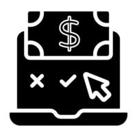 Online payment option icon in editable style vector