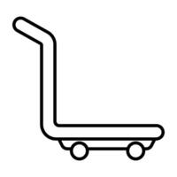 A unique design icon of pushcart vector