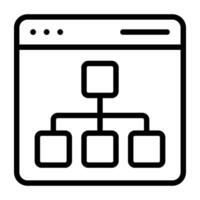Vector design of web algorithm icon