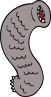 cartoon doodle hungry leech png