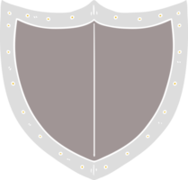 flat color style cartoon shield png