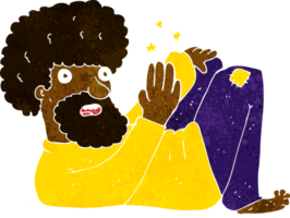 uomo hippie dei cartoni animati png