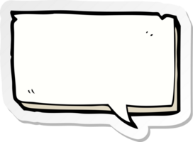 sticker of a cartoon speech bubble png