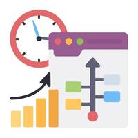 A unique design icon of web directions vector