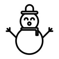 A creative design vector of snowman