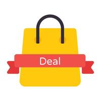 An icon design of shopping deal vector