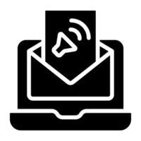An icon design of voicemail, editable vector