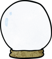 cartoon doodle crystal ball png