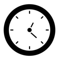 An editable design icon of clock vector