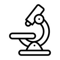 An icon design of optical lab instrument, lab microscope vector