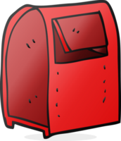 hand drawn cartoon mailbox png