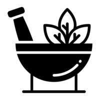 Premium download icon of herbal medication vector