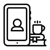 A unique design vector of mobile video call