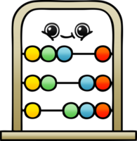 gradient shaded cartoon of a abacus png