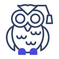 An icon design of owl bird vector