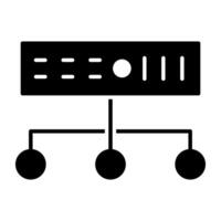 Modern design icon of  server connection vector