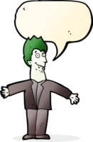 cartoon vampire man with speech bubble png