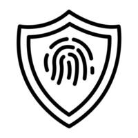 A trendy vector design of fingerprint security