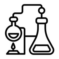 An icon design of bunsen burner icon vector