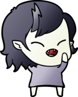 garota vampira rindo dos desenhos animados png