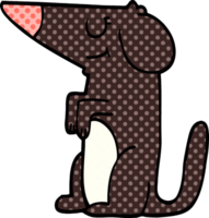 cartoon doodle gut erzogener hund png