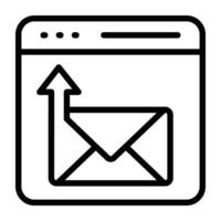 A creative vector design of mail uploading