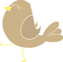 flat color style cartoon bird png