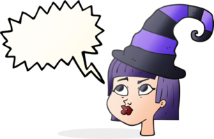 speech bubble cartoon witch png