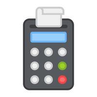 A flat design, icon of pos vector