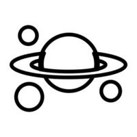 Solar system icon, vector design of galaxy