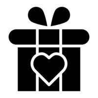 An icon design of gift box vector