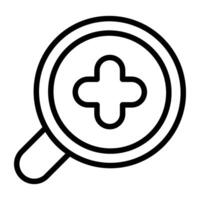An icon design of medical research vector