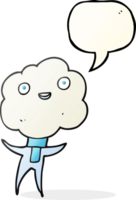 linda criatura cabeza de nube png