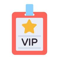 An icon design of vip card, editable vector