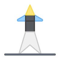 A flat design, icon of energy pole vector