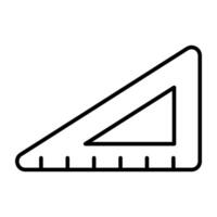 A premium vector triangular scale icon