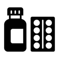 A unique design icon of pills bottle vector