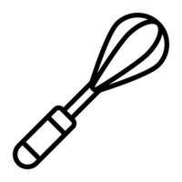 A outline design, icon of egg beater vector