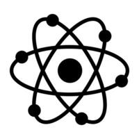 Trendy design of atom, editable vector