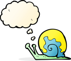 cartoon snail with thought bubble png